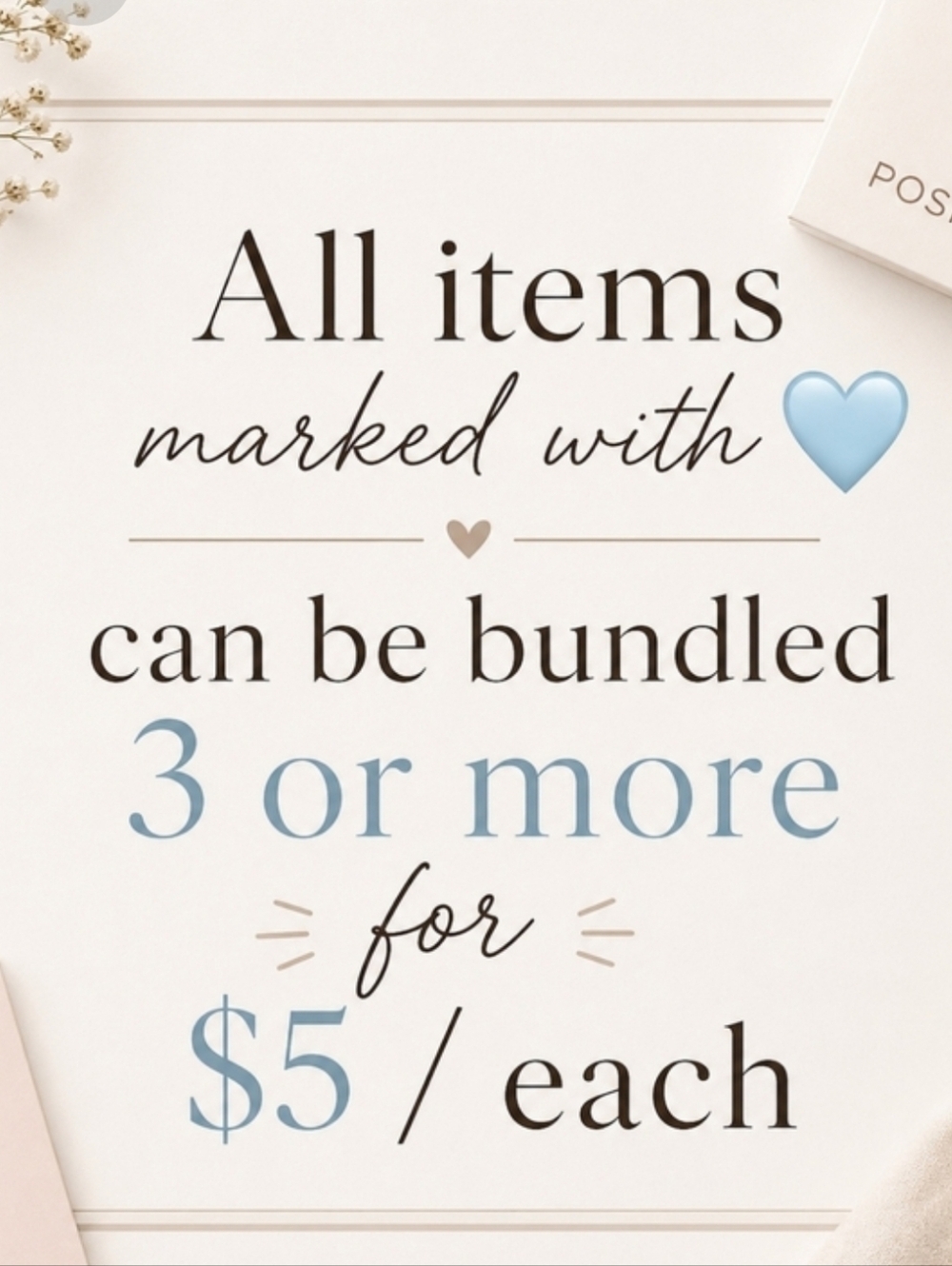 BUNDLE SALE
